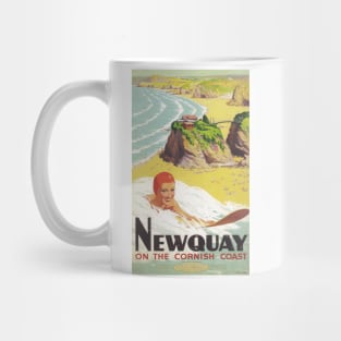 Newquay, Cornwall - Vintage Railway Travel Poster - 1948 Mug